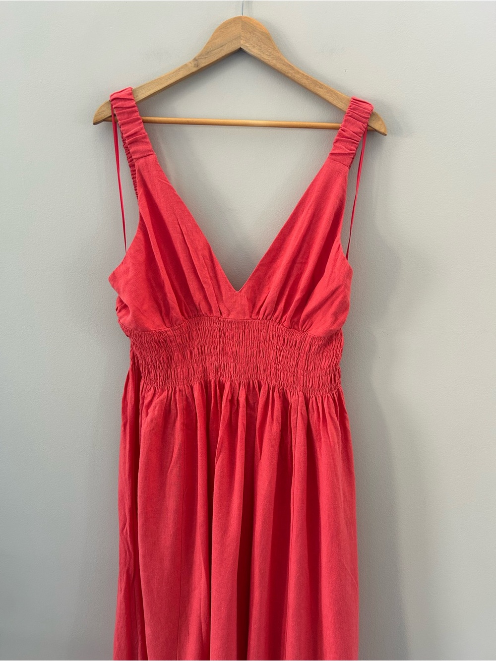 Abercrombie & Fitch Coral Red Maxi Dress - Picture 3 of 4